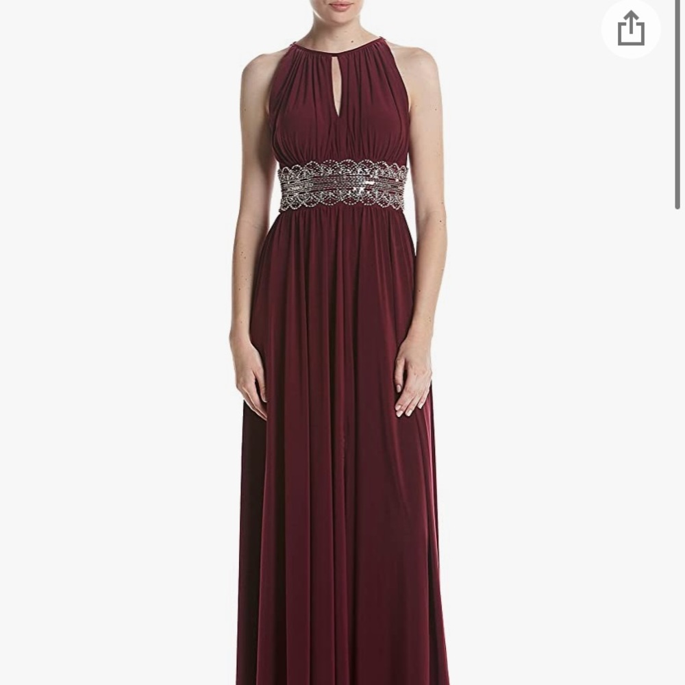 Beautiful merlot colored dress never worn! Size 8!